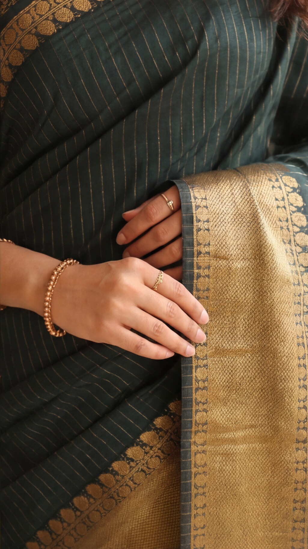 Banarasi Soft Silk Saree - Green