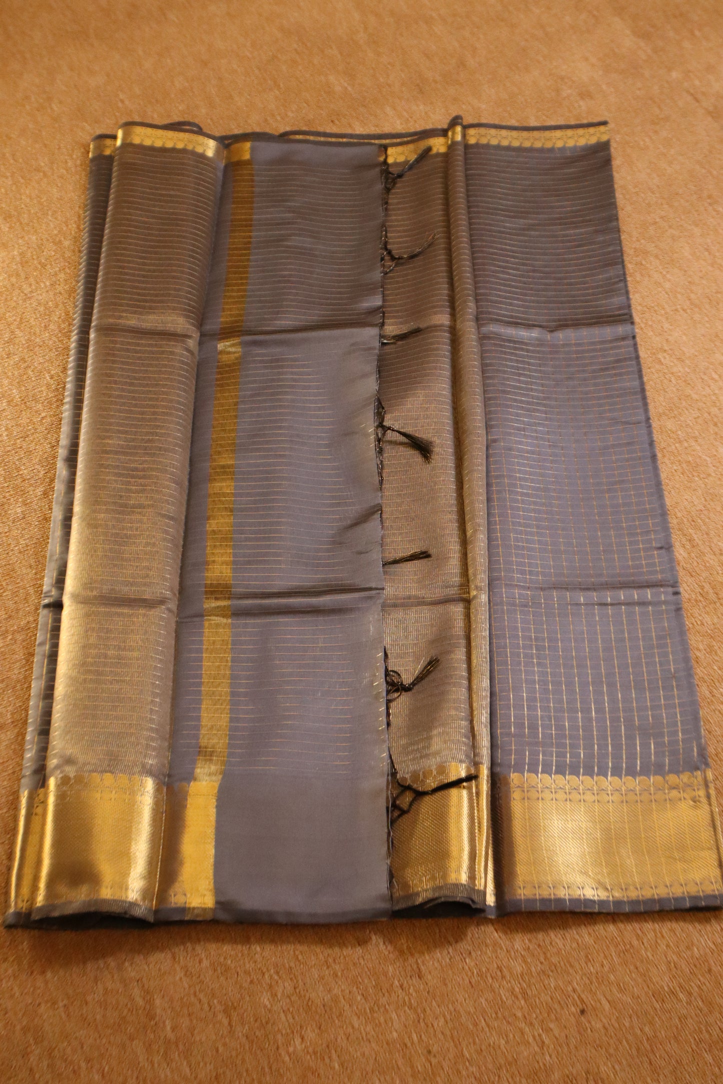 Banarasi Soft Silk Saree - Grey