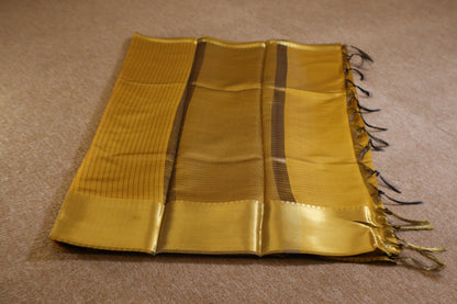 Banarasi Soft Silk Saree - Mustard Yellow
