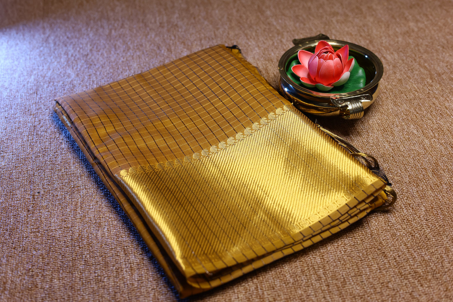 Banarasi Soft Silk Saree - Mustard Yellow
