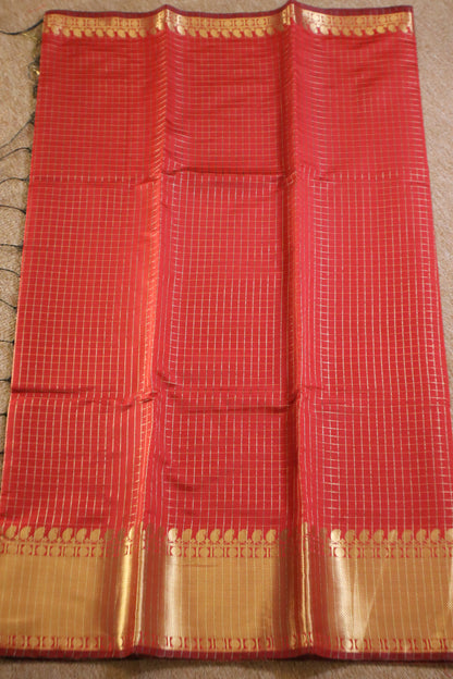 Banarasi Soft Silk Saree - Red