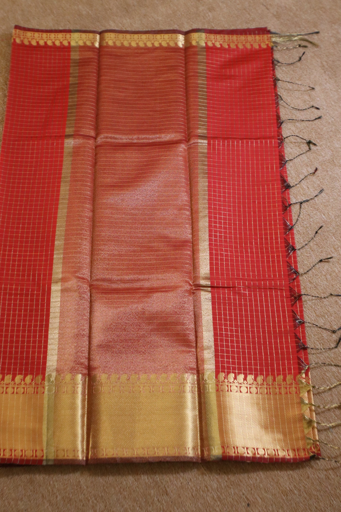 Banarasi Soft Silk Saree - Red