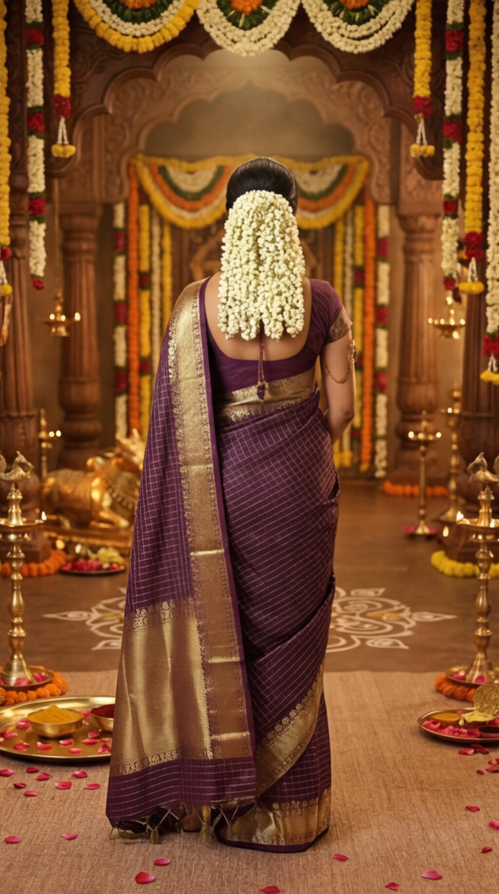 Banarasi Soft Silk Saree - Maroon