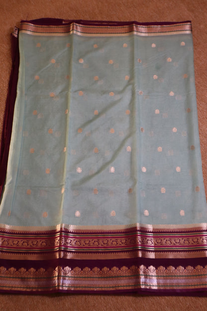 Warm Silk - Green and Purple