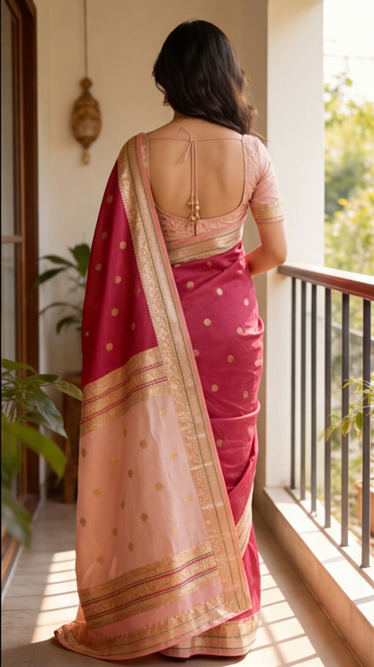 Warm Silk - Rani Pink and Baby Pink