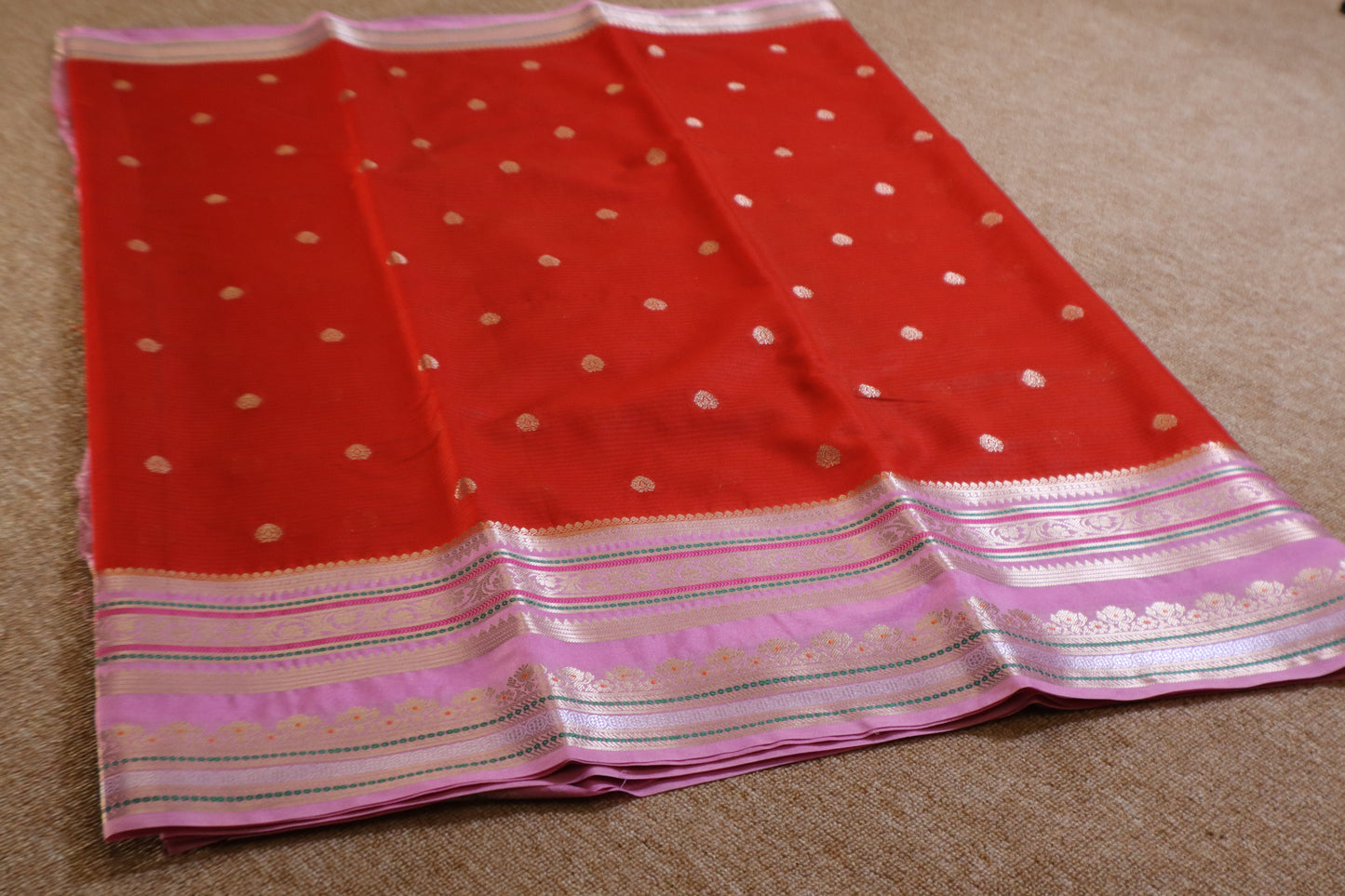 Warm Silk - Red and Lavender