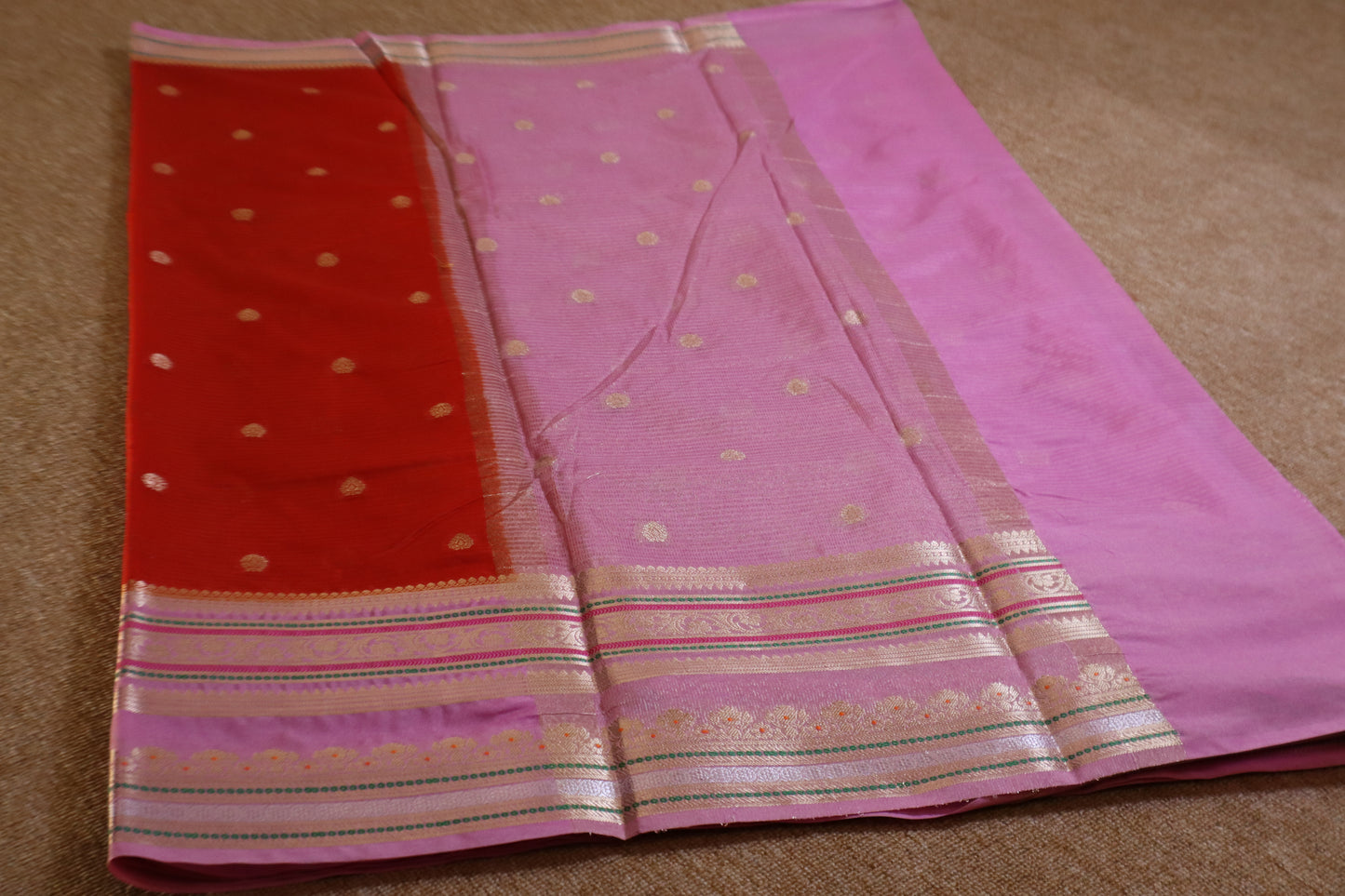 Warm Silk - Red and Lavender