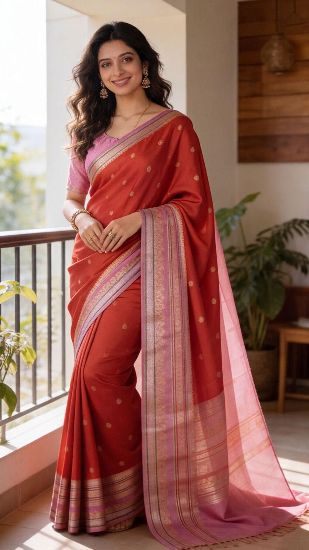 Warm Silk - Red and Lavender