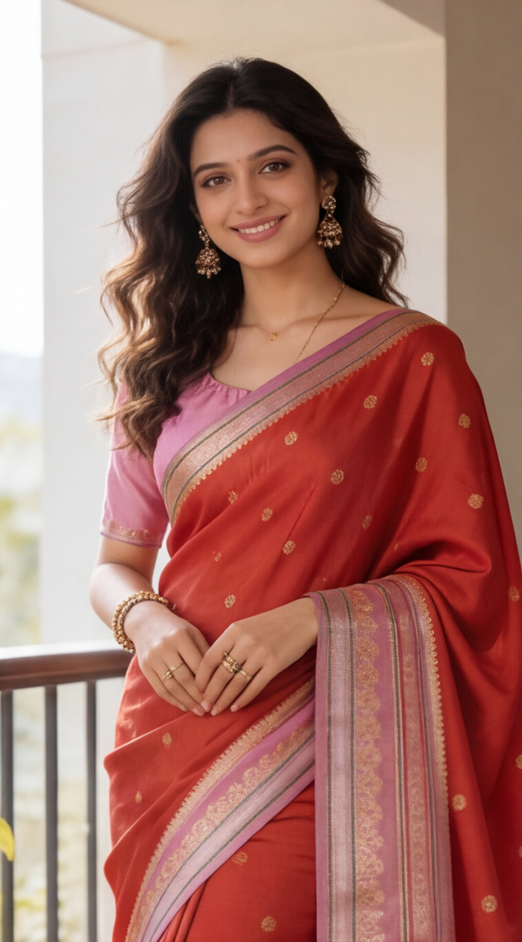 Warm Silk - Red and Lavender