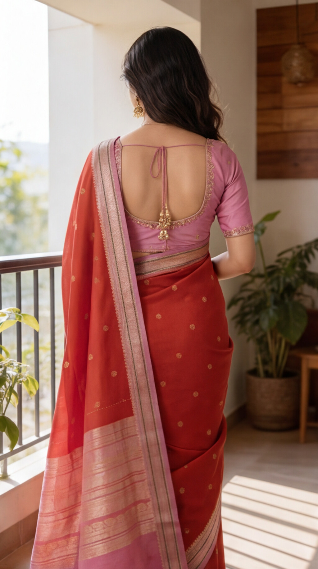 Warm Silk - Red and Lavender