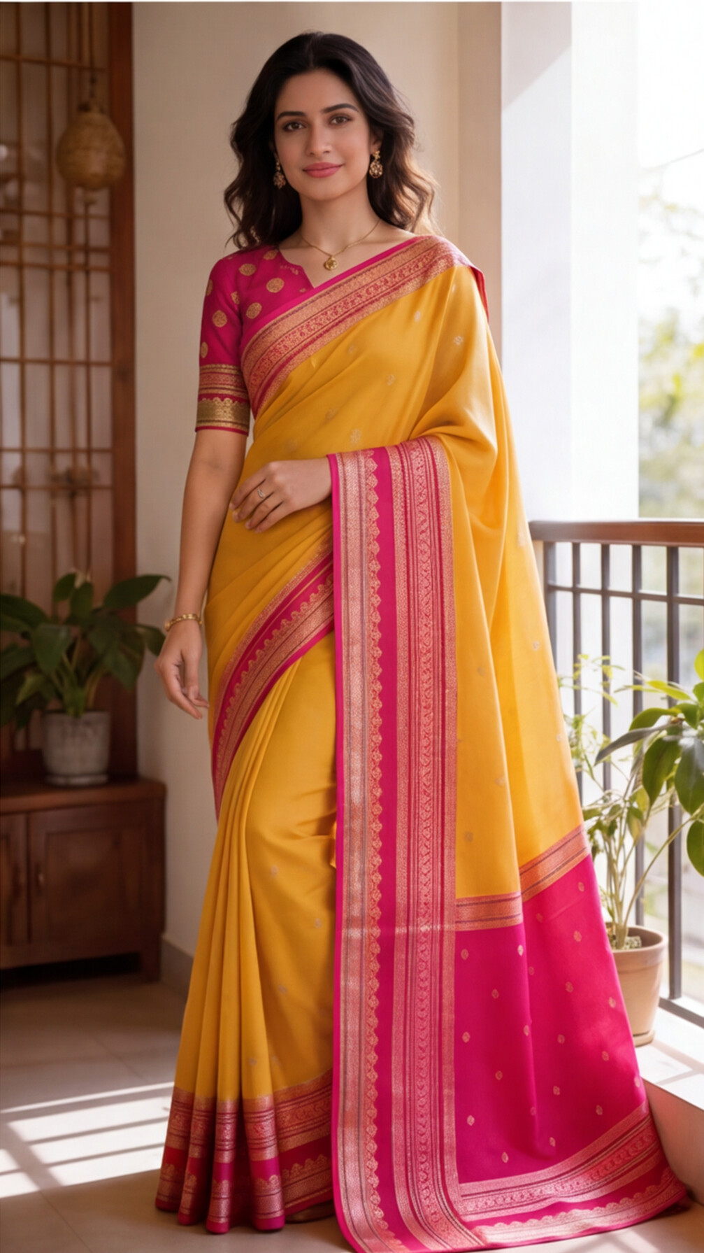 Warm Silk - Yellow and Pink