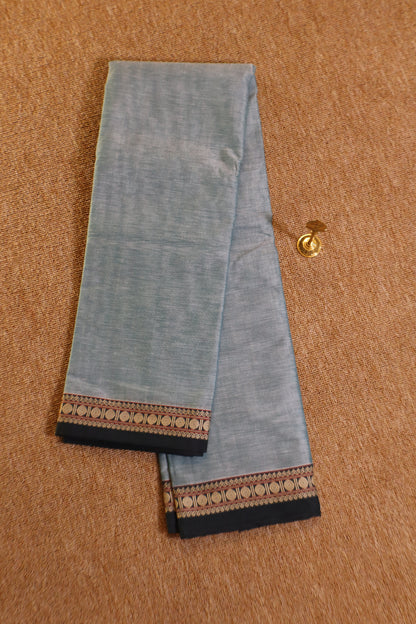 Narayanpet Saree - Green with Dark Green Border - NPEQ014