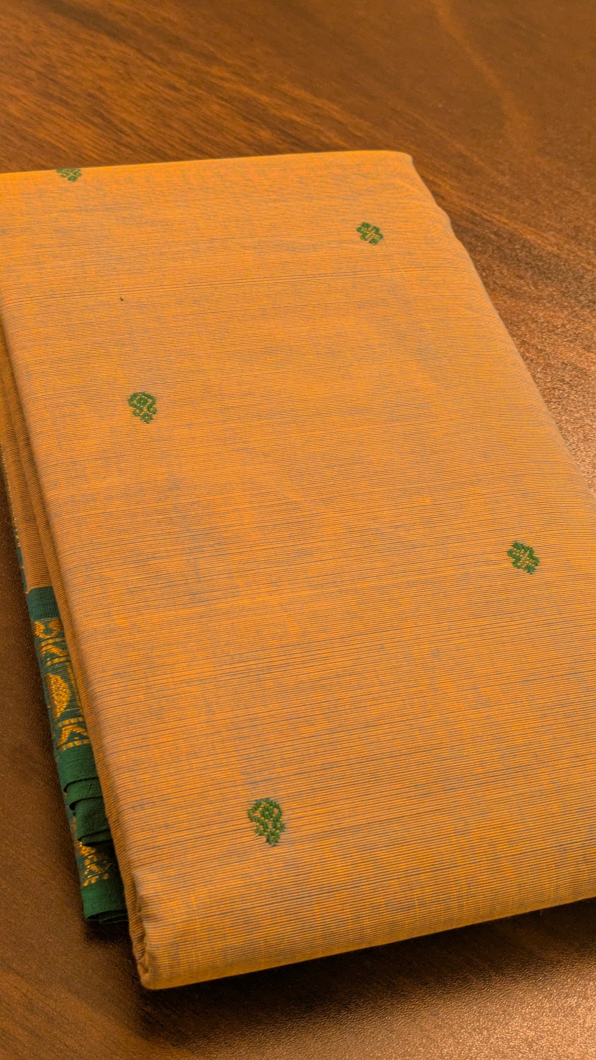 Traditional Kanchi Cotton - Mist Grey with Peacock Turquoise Blue - TKCEQ005